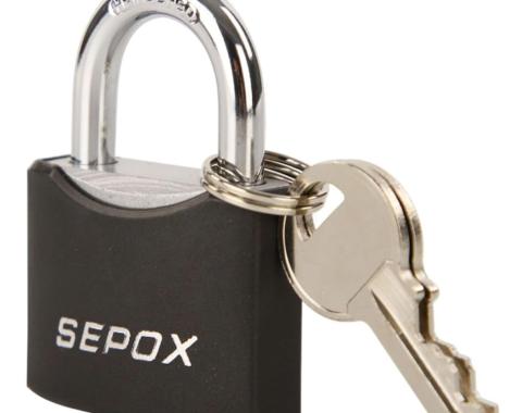 Weather-Proof Outdoor Padlock, Brass Cylinder, Heavy-Duty Solid Steel Body