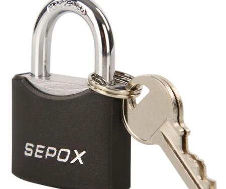 Weather-Proof Outdoor Padlock, Brass Cylinder, Heavy-Duty Solid Steel Body