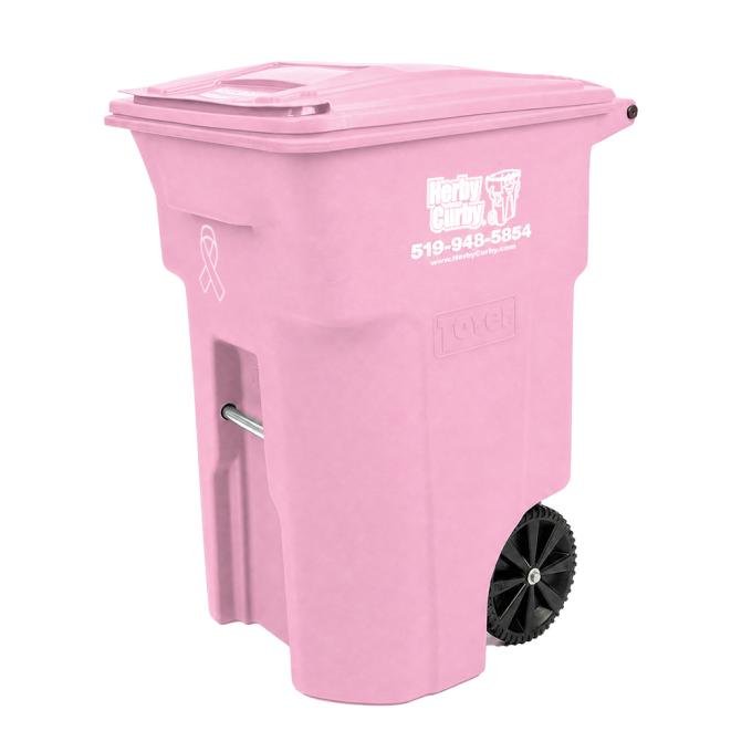Herby Curby® Cancer Awareness Waste Cart
