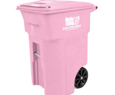 Herby Curby® Cancer Awareness Waste Cart