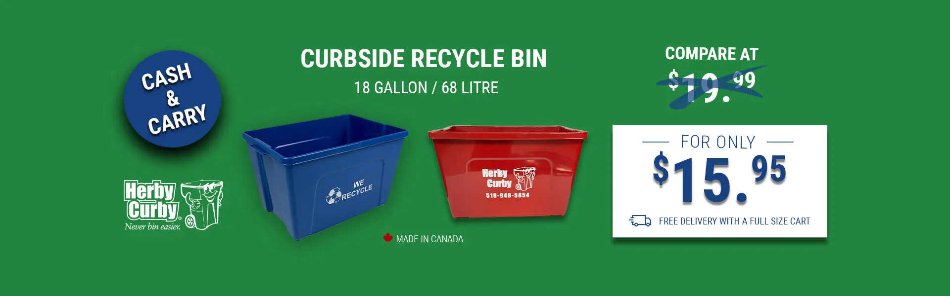 Curbside Recycle Bin