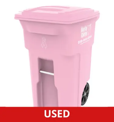 Used Large Pink Waste Cart