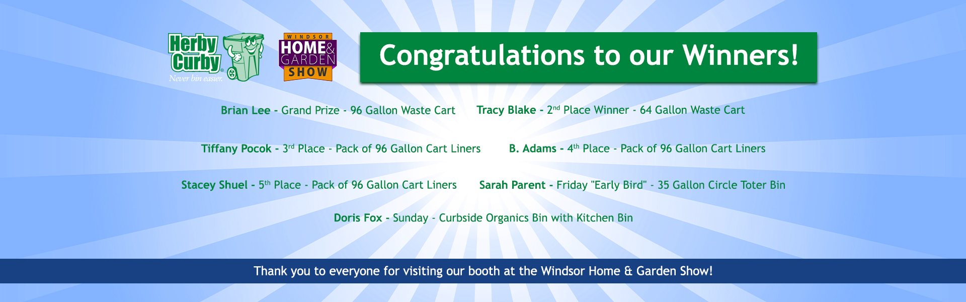 Home & Garden Show Winners