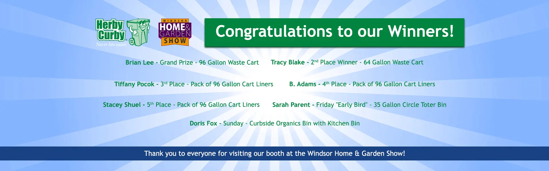 Home & Garden Show Winners